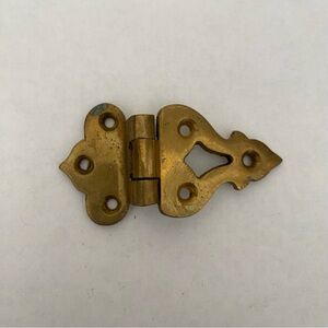 Vintage White Clad Simmons Hardware Co Brass Ice Box Hinge Hardware Original